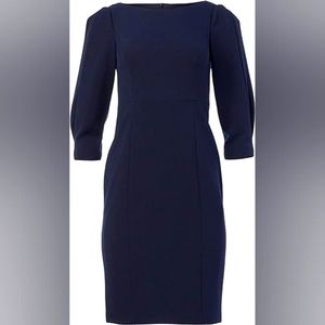 Eliza J Navy 3/4 sleeve sheath dress size 6